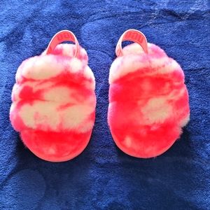 UGG Girl's Fluff Yea Tie-Dye Slides